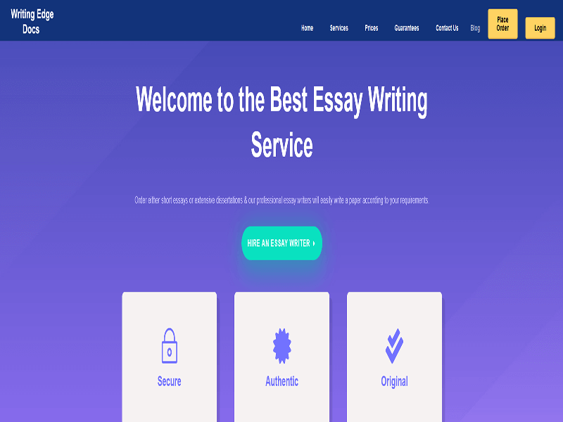 Academic Writing Website